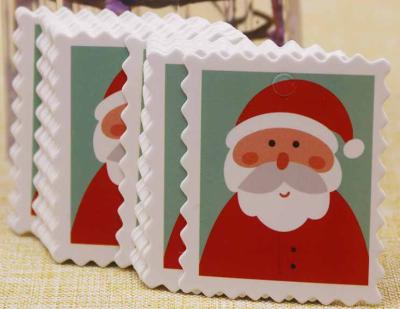 China Handmade Biodegradable Christmas Hang Tags Offset Printing for sale