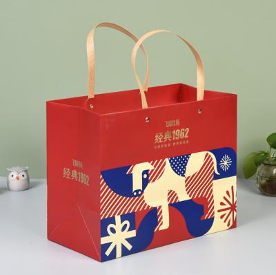 China 250gsm Kraft Paper Shopping Bags Matt Laminated Firm Coated Paper Bags for sale