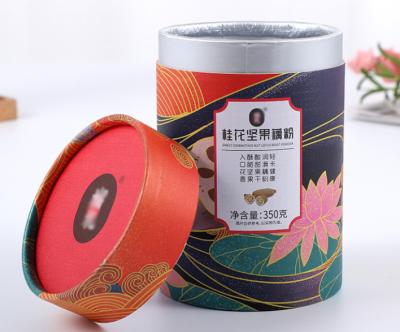 China Rolling Edge Cardboard Cylinders Aluminum Foil Kraft Paper Cans For Tea for sale