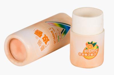 China Food Grade Kraft Paper Tube Recyclable Cardboard Cylinder For Lip Balm for sale