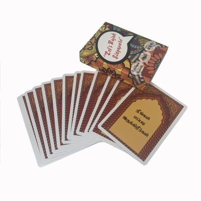 China FSC Certificated 300gsm Coated Paper Playing Cards Recyclable Logo Printed for sale