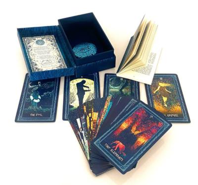 China Foldable Rigid Gift 80cards Paper Tarot Cards 157gsm Printed for sale