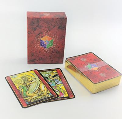 China Gilded Edges 350gsm Coated Paper Tarot Cards Matt Finished for sale