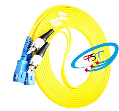 China OEM 1M 0.9mm/3.0mm /2.0mm PVC LSZH or SC to FC /UPC Singlemode Duplex Fiber Optic Patch Cord Cable Fiber Optic Jumper for sale