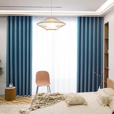 China Blackout Lospring Factory Japan Style High Quality Soft Heavy Ready Made Window Curtains For Living Room for sale