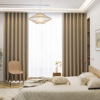 China Blackout Lospring Factory Japan Style High Quality Soft Heavy Ready Made Window Curtains For Living Room for sale