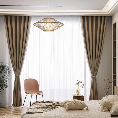 China Blackout Lospring Factory Japan Style High Quality Soft Heavy Ready Made Window Curtains For Living Room for sale