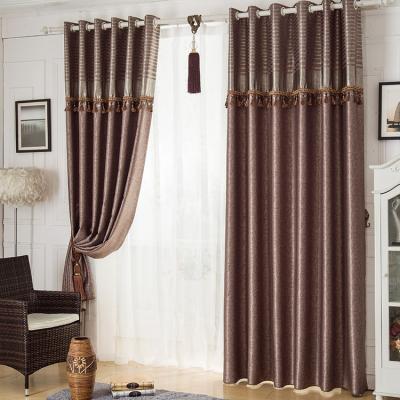 China Blackout LOSPRING factory direct supply European style embossed curtain fabric for living room curtains for sale