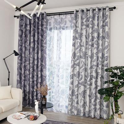 China LOSPRING Factory Supply Modern Totem Printed Curtain Fabric Living Room Bedroom Balcony Curtain Dropshipping New for sale