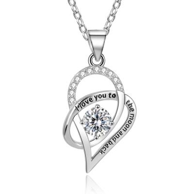 China Vintage Personalized Costume Jewelry 925 Sterling Silver Rhodium Plated Like Heart Custom Pendant for sale