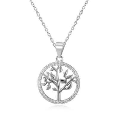 China POLIVA Stylish Stylish Wholesale Fashion Like S925 Engraved Loving Family Silver Tree Pendant for sale