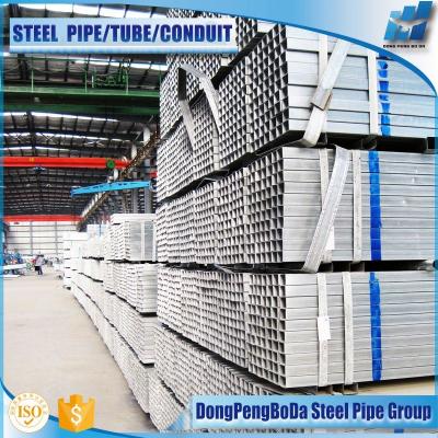 China Structure Pipe GI MS Steel Tubes Square Hollow Sections Galvanized Square Box Sections for sale