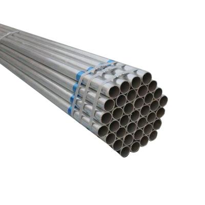 China Round Structure Pipe Tianjin Erw Zinc 40-120g Pre Galvanized Steel Pipe for sale