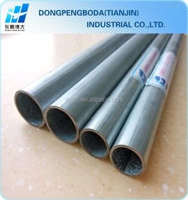 China Structure Pipe UL Standard Metal Pre-galvanized EMT Tubing Conduit for sale