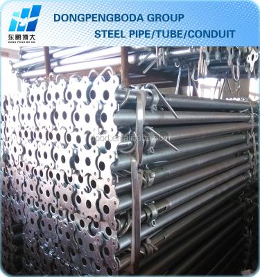 China Q235 / Q345 Steel Construction Support Pipe Steel Scaffolding for sale