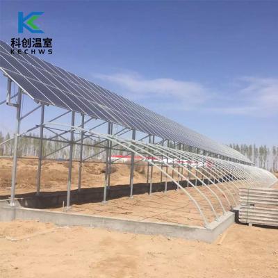 China Eco Friendly Fully Stored Energy Saving Solar Tunnel Greenhouse Plastic Sheet Solar Greenhouse In Winter for sale