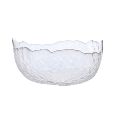 China Yantai Tongli Fruit Bowl Set Glass Fruit Salad Hammer Tableware Viable Japanese Vegetable Irregular Fruit Dish Creative Home Food Bowl for sale