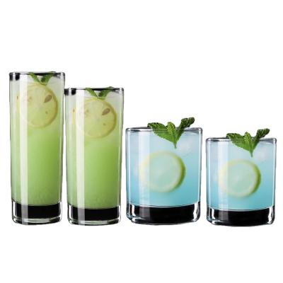 China Creative Yantai Tongli new classic/postmodern clear glass drinkware vintage for bar drinks milk tea cups for sale