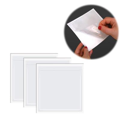 China Waterproof Clear Pocket Album Storage Notebook Vinyl Record Holder Pocket Self Adhesive Stickers for sale