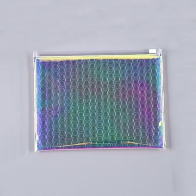 China Waterproof Holographic Packaging Bags For Shipping Holographic Zip Lock Poly Bag for sale