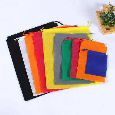 China Hot Selling Eco - Friendly Printed Logo Reusable Non Woven Promotional Drawstring Bags for sale