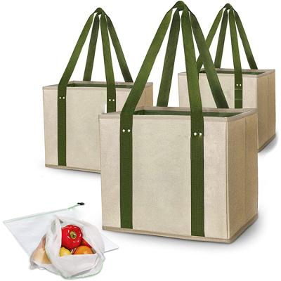 China Recyclable Rice White Carry Bag Customized Print Foldable Recycle Box Non Woven Bag for sale