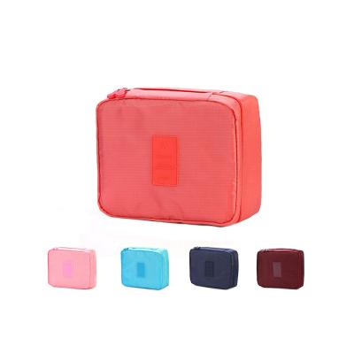 China Eco-friendly Custom Waterproof Oxford Women Travel Cosmetic Makeup Organizer Storage Bag for sale