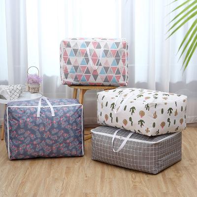 China Durable Multifunctional Thick Waterproof Portable Large Oxford Cloth Luggage Clothing Quilt Storage Bag for sale