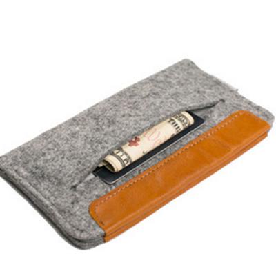 China Eco-friendly High Quality Exquisite Felt Felt Bag Fashion Mobile Phone Bag for sale