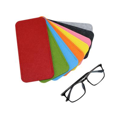 China Custom Multifunctional Logo Protection Pouch Holder 100% Wool Felt Glass Eco-Friendly Case for sale