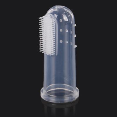 China Suitable Viable Sensitive Taste Pet Finger Tooth Comb Sweep Grooming Dental Cleaning Tools for Cats and Dogs for sale