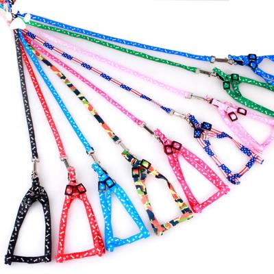 China Adjustable Puppy Cat Harness Pet Supplies Fashion Small Animals Pet Harness Soft Leash Pet Puppy for sale