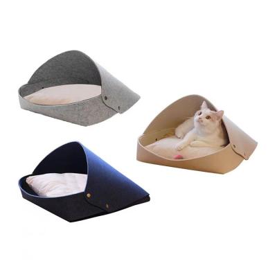 China 2020 New Design Breathable Comfortable Indoor Hand Washable Cat Cat Bed Pet Bed for sale