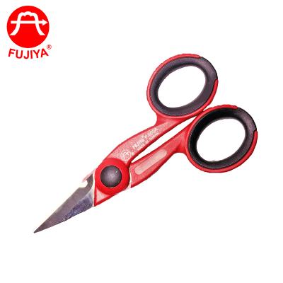 China Embroidery Electric Optical Fiber Cutting Stripping Scissors for sale