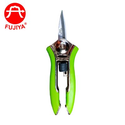 China Anti-skid Handle FUJIYA Mini Pruning Shears Professional Gardening Shears for sale