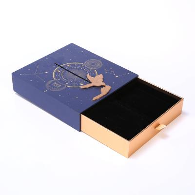 China Gift & Custom Craft Cardboard Paper Packaging Sliding Black Shoe Gift Drawer Box for sale