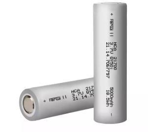 China 21700 5000mah 3.6 V Lithium Battery Cell High Capacity Rechargeable Battery Cell for sale