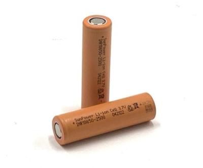 Κίνα OEM ODM 3,6 V Lithium Battery Cell 8C 18650 Μπαταρία 2500 mAh προς πώληση