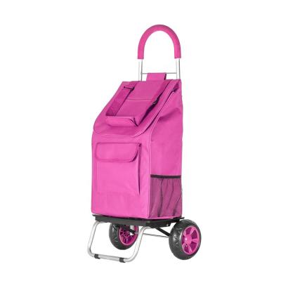 China High Quality Vegetable Folding Trolley Travel Trolley Shopping Cart On Wheels Bag for sale