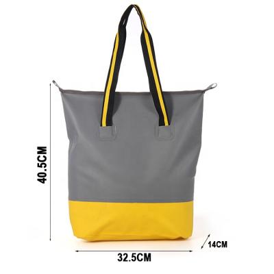 China Custom Eco-Friendly Tarpaulin Fashion Outdoor Sport Tote Bag Dry Bags PVC Shopping Waterproof Bag For Women Shopping for sale