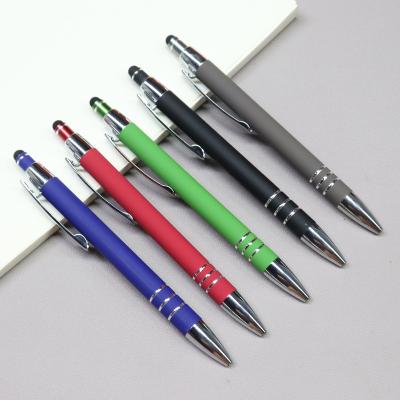 China Promotional Pen Hot Sale Plastic Ballpoint Pen Advertising Customized Pen Printing Logo Wholesale Gift Rubber Pen for sale