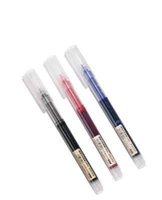 China Normal Straight Liquid Gel Pens Set Large Capacity 0.5mm Student Stationery Quick Dry Gel Pen Wholesale for sale