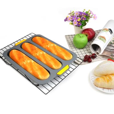 China Viable Cake Mold Cake Decorating Silicone Bakeware Toast Bread Mold Cake Tray for sale