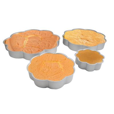 China Viable Molds Quincunx Mini Cake Pan Aluminum Alloy DIY Heat Resistant Baking Tools Bakeware Bakeware Mold for sale