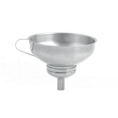 China Mordern Kitchen Wide Mouth Stainless Steel Funnel Metal Funnel In Different Size for sale