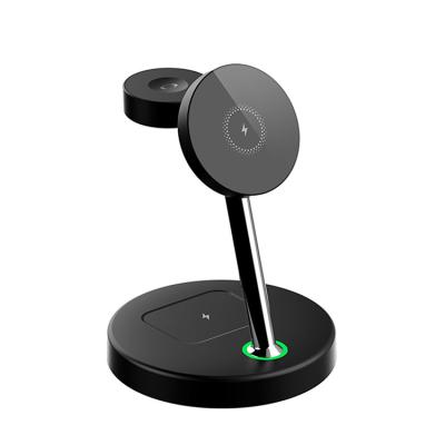 China Wholesale Tablet Amazon Hit T3 for Iphone 3 in 1 Stand 10W Qi Fast Charging Phone 3 in 1 Wireless Charger for sale