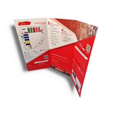 China Custom Advertising Brochure Premium Coated Paper Printing Logo Brochure Leaflet Booklet Instruction Manual Leaflet Printing Folding Flyer Catalog for sale