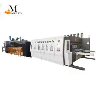 China Manufacture Automatic Printing Best Factory Appearance Cardboard Box Flexo Paper Folder Printing Gluer in Line Printer Machine Paper Boxe for sale