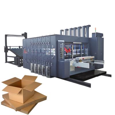 China Cardboard Corrugated Flexo Box Printing Pizza Box Printing Slotter and Die-cutter and Stacker Machine/Flexo Printing Machine for sale