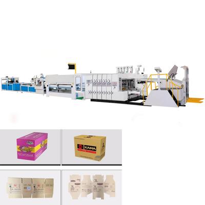 China High Productivity and Manufacturing Quality Results of Cardboard Box Printing Box Factory Basics Flexo Folder Gluer for sale